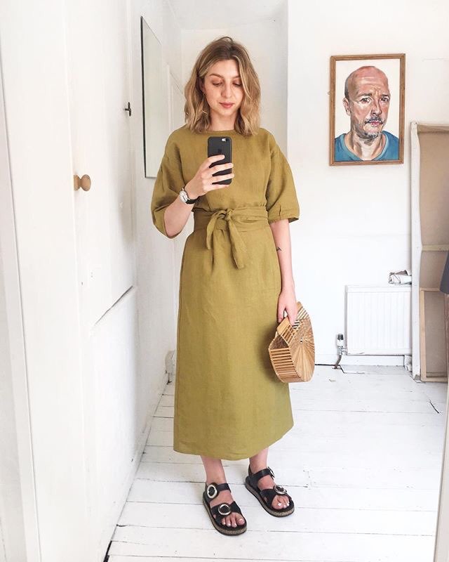 comfy dress work from home outfit