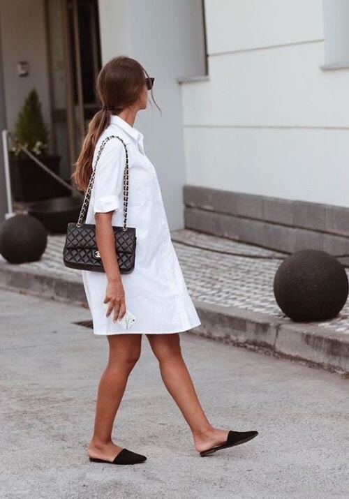 flowy shirt dress work from home outfit