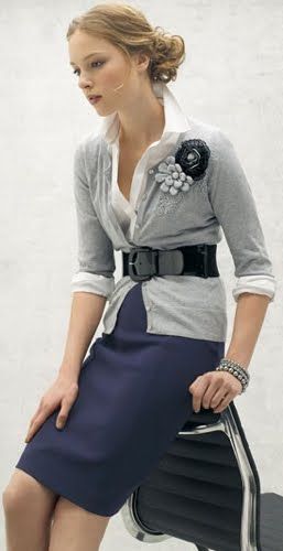 Fall work outfit idea with layered cardigan