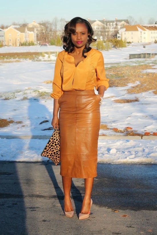 How to style a leather skirt this season