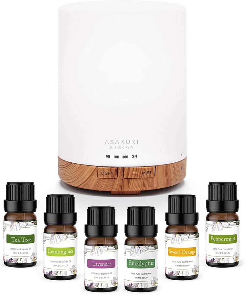 Aromatherapy diffuser to improve your wellbeing and relieve stress and anxiety